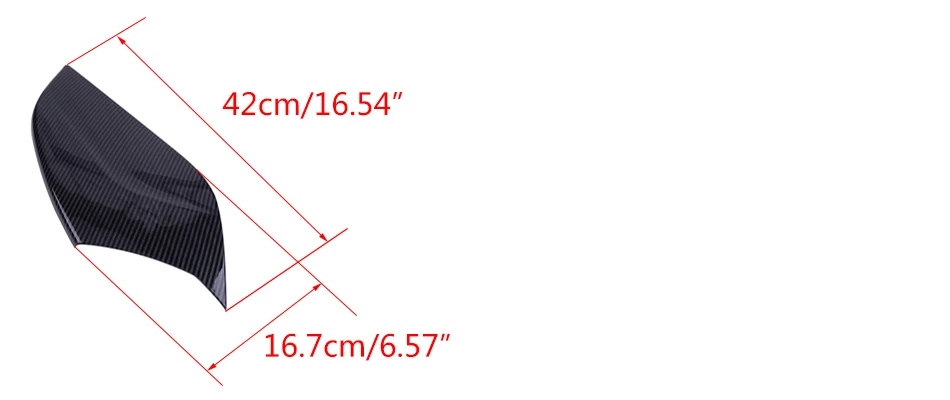 CITALL 2 шт. Черный ABS углеродное волокно текстура центральной консоли обе стороны крышки отделка панели подходит для Audi A3 8 в