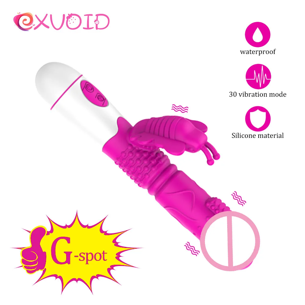 

EXVOID Clitoris Stimulate Dildo Vibrator Strong Vibration Sex Shop Sex Toys for Couples Dual Vibrators for Woman G-spot Massager