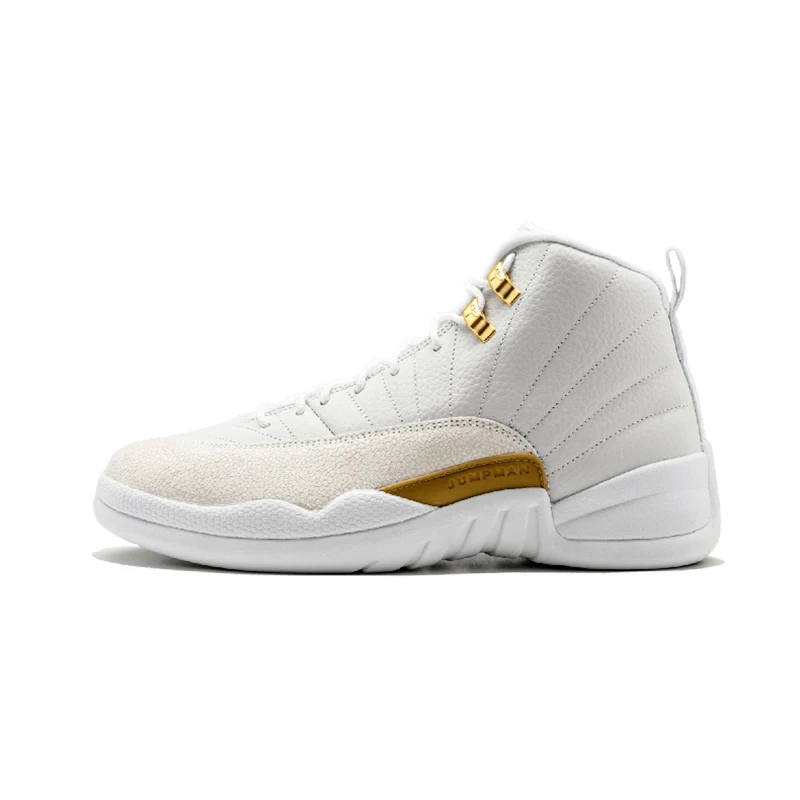 ovo white Jordan Ретро 12 красные баскетбольные кроссовки aj12 Bulls Michigan университетский синий колледж ОВО белый темно серый мужские спортивные кроссовки - Цвет: ovo white