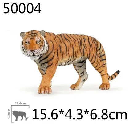 Papo wild animal пластиковая модель моделирование, игрушечный тигр, Лев, медведь Гепард, животное модель - Цвет: 50004