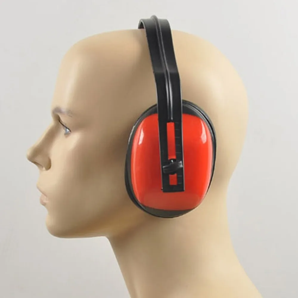 Peanutaso Orejeras profesionales de protección auditiva para disparar Caza Dormir Reducción de ruido Protección auditiva Auriculares Orejeras rojas y negras 