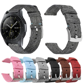

42 46mm Strap for Samsung Galaxy S2 S3 Band Nylon Watch Strap Sport Nylon Loop Band for Samsung Watch Strap 20 22mm