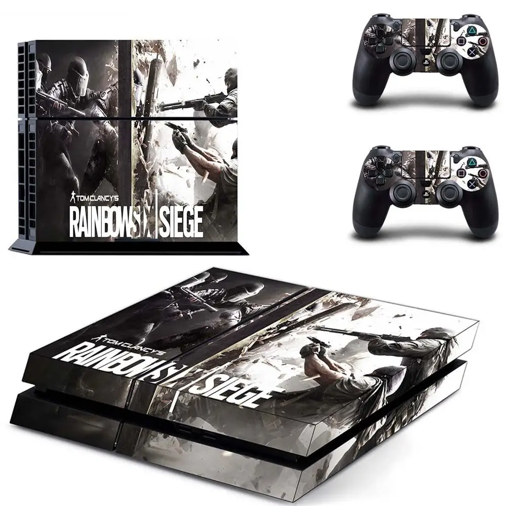 Наклейка s Tom Clancy's Rainbow Six Siege наклейка для PS4 PS 4 наклейка игровая станция 4 наклейка для консоли playstation 4 и 2 контроллера