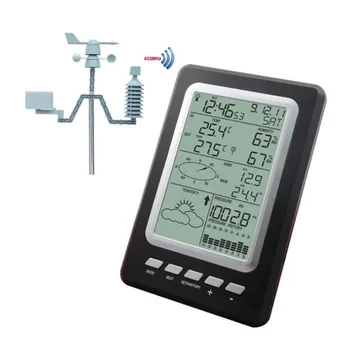 

WS1030 Professional Digital 433mHz Temperature Humidity Rainfall Wind Weather Forecast Wireless WIFI Weather Station Solar Power