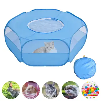 

New Pet Bed Pet Playpen Portable Pop Open Small Animal Cage Tent Game Playground Fence For Dog Cat Hamster Rabbits Guinea Pigs