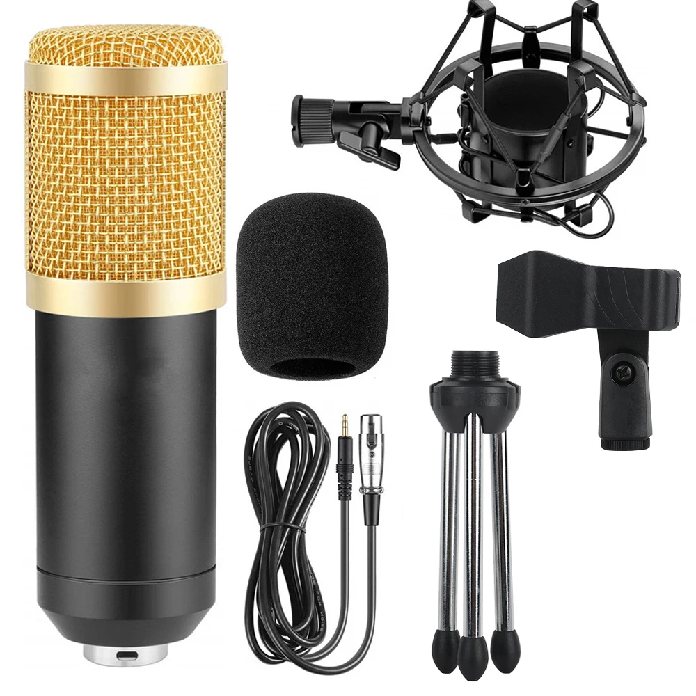 

BM800 karaoke microphone studio condenser mikrofon KTV BM 800 mic For Radio Braodcasting Singing Recording computer bm-800