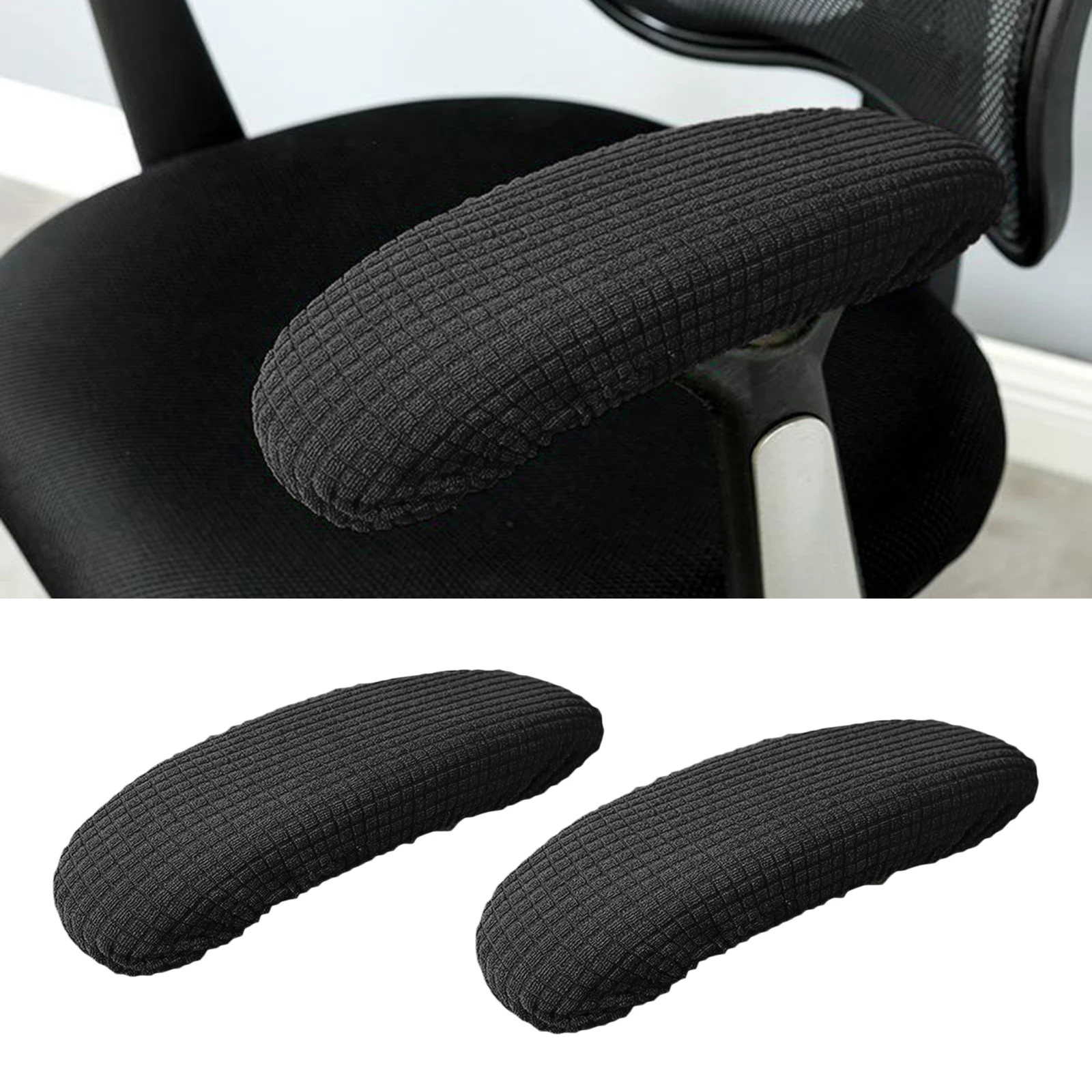 1 Pair Chair Armrest Cover Slipcover Office Computer Chair Arm Covers Dustproof