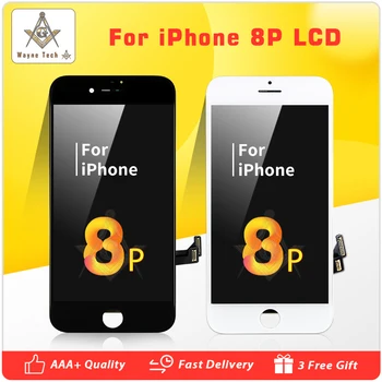 

20PCS 100% Tested For iPhone 8 8Plus LCD Touch Screen With Digitizer Assembly Replacement Perfect Touch Free DHL Good Quality