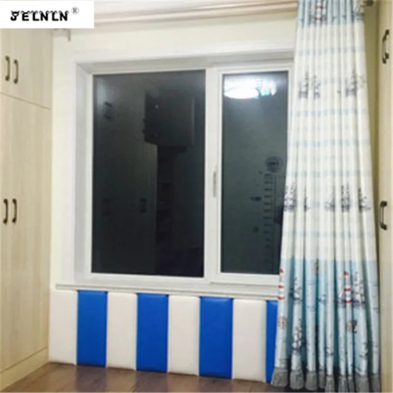  Solid color pattern kids anti-collision wall stickers tatami bed soft pack baby back bedroom bedsid