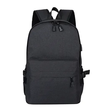 

20# Men business Laptop Casual Backpack Student Bag Outdoor Travel Backpack With Usb Solid Color School Bags For Teenage Girls
