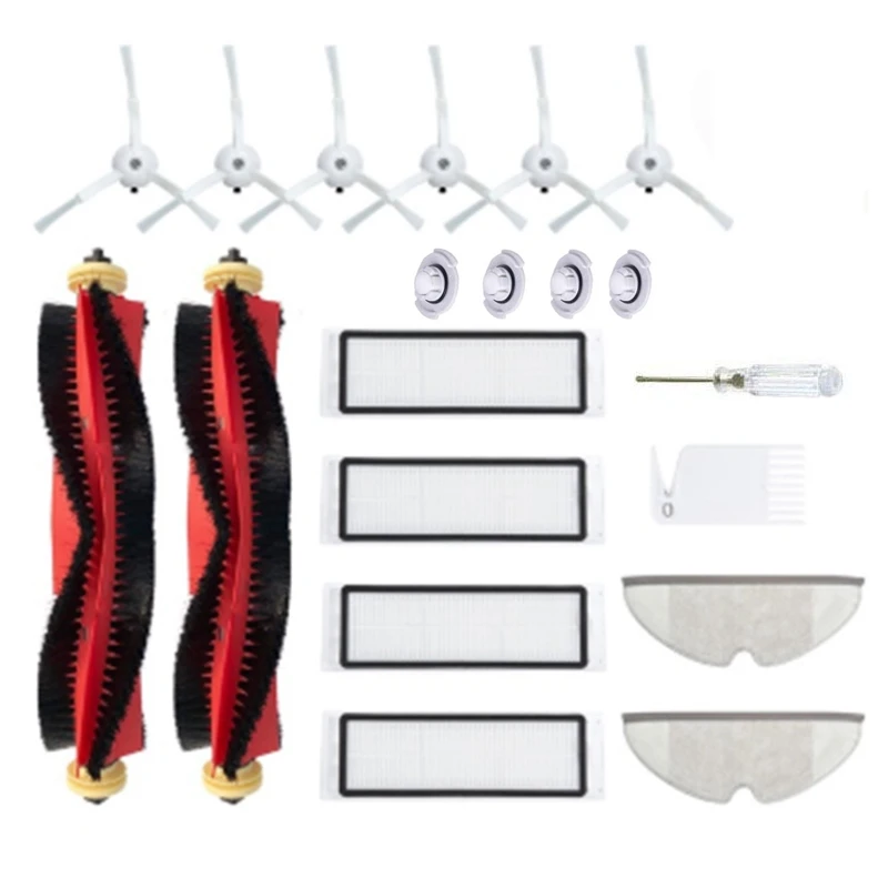 

20Pcs Filter Mop Cloths Main Brushes for Xiaomi Roborock S6 S5 S50 S55 E25 E35 Spare Parts Vacuum Cleaner Accessories