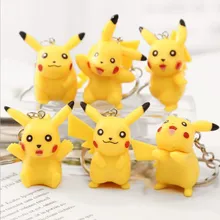 Производители прямые продажи креативные милые Пикачу мобильного телефона на подвеске Аксессуары Праздник маленький подарок цепочка для ключей оптом