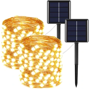 

Solar String Lights Outdoor Waterproof Solar String Lights 20M 200LED for Outdoor Bistro,Garden,Homes Party Halloween,Christmas