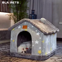 

NEW2022 NEW Foldable Dog House Kennel Bed Mat For Small Medium Dogs Cats Winter Warm Chihuahua Cat Nest Pet Products Basket