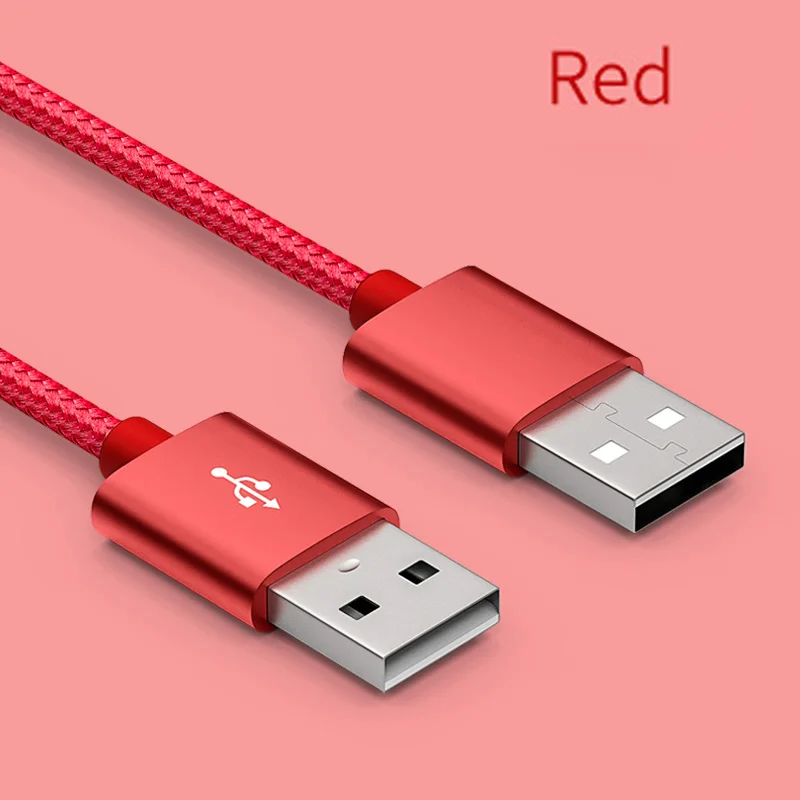 1 м USB удлинитель мужской удлинитель нейлоновый плетеный провод расширенное подключение для ноутбука кулер цифрового устройства