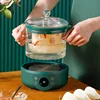 110V 220V 1.5L Household Electric Stew Pot Split Multi-Function Stewing Soup Bird's Nest Pot Electric Skillet Glass Health Pot 1