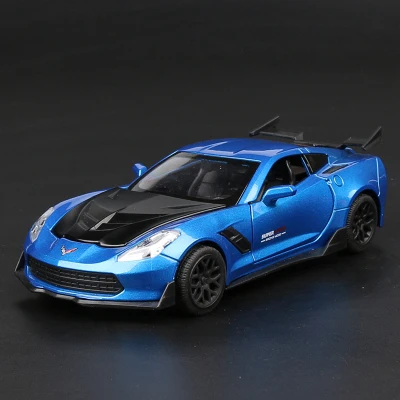 1:32 Corvette Z06 Sports Car  Alloy Car Diecasts & Toy Vehicles Car Model Miniature simulation Model Car Collection Kids gift 7