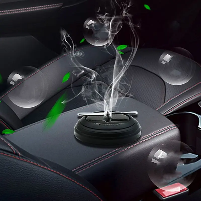 Solar Car Clip Fan Perfume Fragrance Decoration Air Freshener Conditioner X7JF