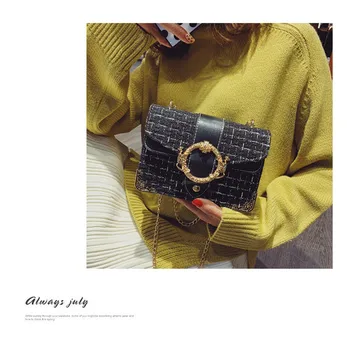 

New Women Bag Fashion Leather Messenger Crossbody Shoulder Bag Lady Chain Evening Tote Bag Mini Travel Street Handbag
