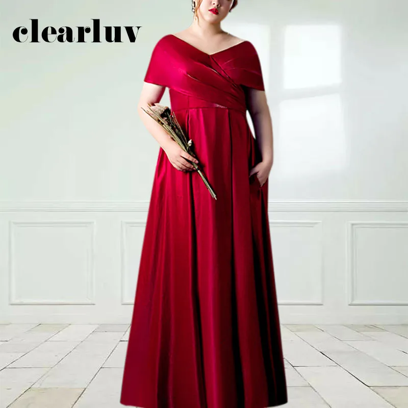 

Burgundy Formal Evening Dress DR1021 Cap Sleeve V-Neck Women Party Gowns A-Line Robe De Soiree Criss-Cross Elegant Dresses 2020