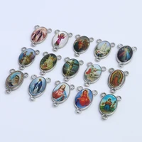 100pcs of Assorted Double Sided Holy Family Divine Mercy Medal Rosary Centerpieces 2
