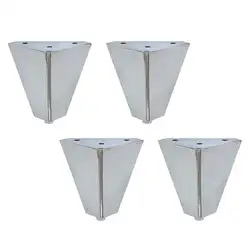 Треугольные ножки для дивана шкафов высота ноги 10 см Анти-ржавчина на мебели аксессуары серебряные металлические ножки для мебели