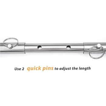 Stainless Steel Spreader Bar Extendable With Handcuffs Ankle Cuffs Bdsm Bondage Kit Sex Toys For Couples Restraint Adult Games 6