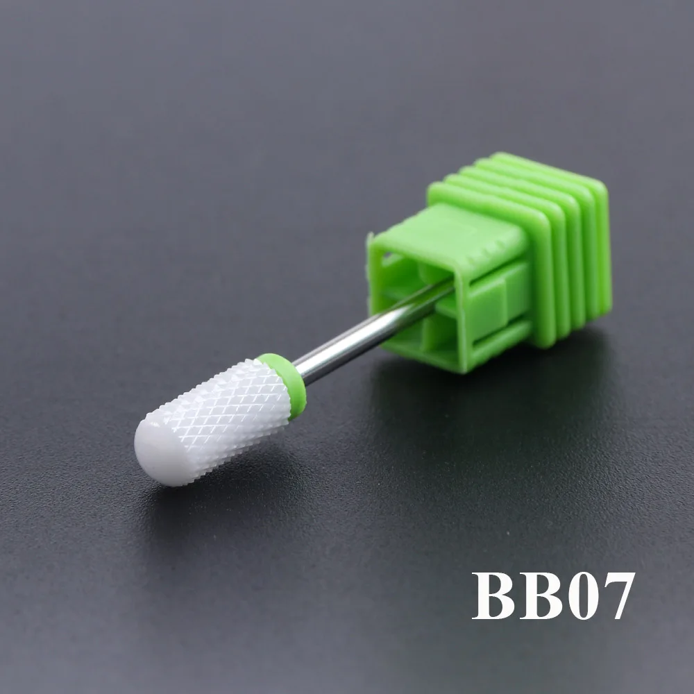 BB07 1 шт. керамический фреза для маникюра, педикюра, сверло для ногтей, роторное электрическое фрезерование пилок для ногтей, инструмент для ухода за ногтями, LABB01-11 - Цвет: BB07