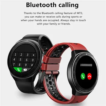 MT3 8G Memory Music Smart Watch Men Make Dial Call Waterproof Smartwatch Recording Function Sports Running Bracelet with Music