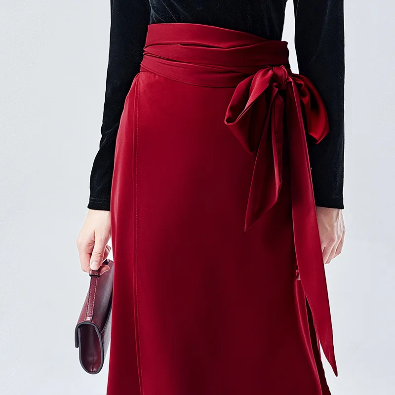 Autumn Skirts Womens Fashion Solid Color Split Skirts Womens Long Skirts For Women Casual Irregular Sexy Streetwear Skirt