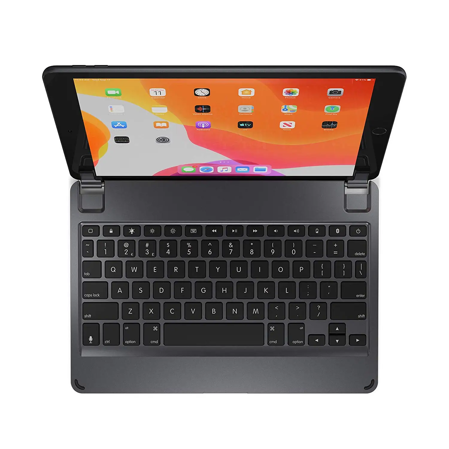 

Brydge 10.2 Keyboard for Apple iPad (2019) Aluminum Bluetooth Keyboard with Backlit Keys (Space Gray)