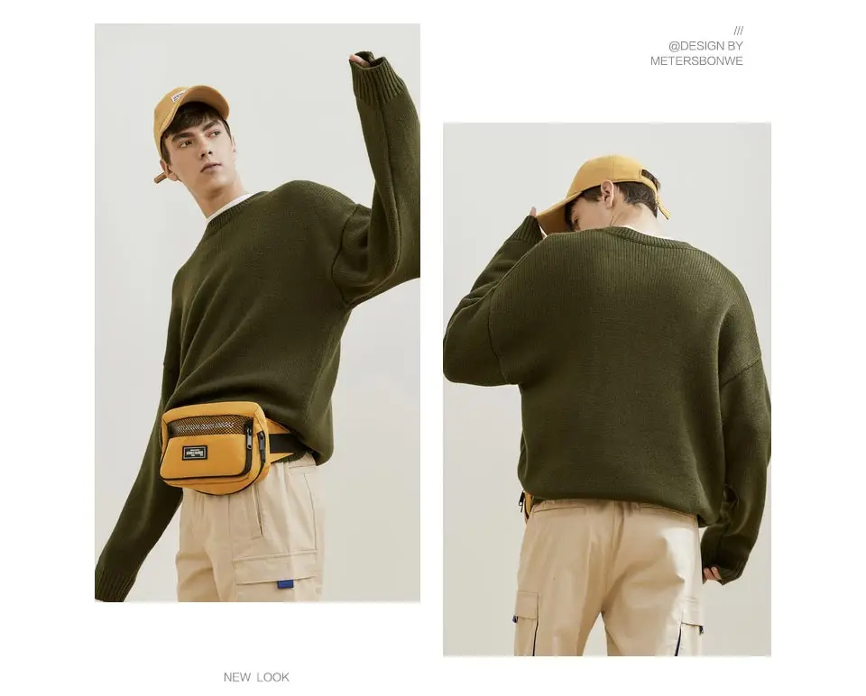 Metersbonwe бренд весна свитер мужской модный длинный рукав вязаный мужской хлопковый свитер одежда высокого качества
