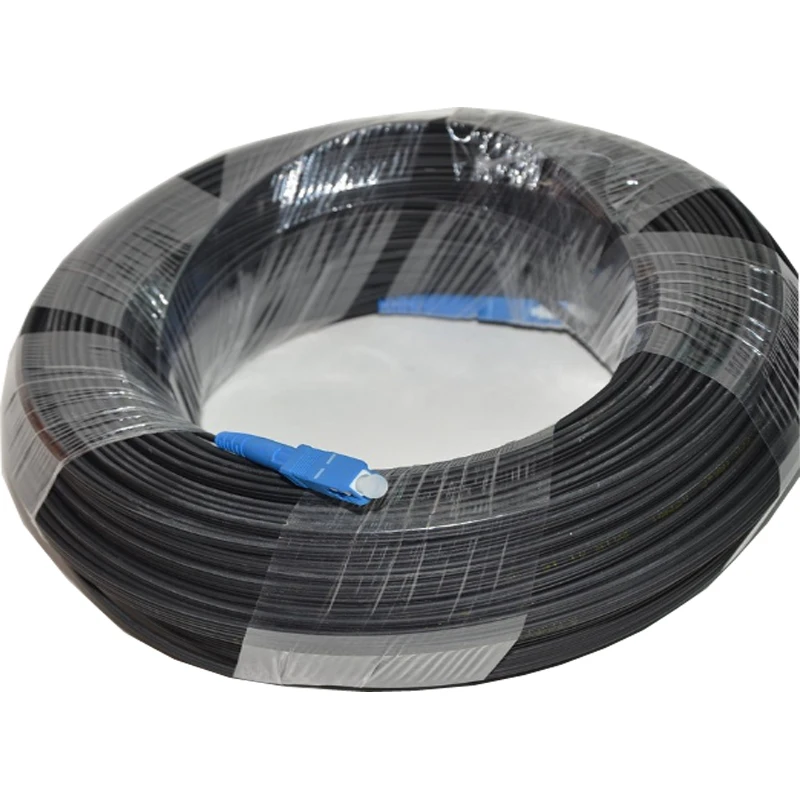 Fiber Optic Cable SC indoor Single Core Black Leather FTTH Patch Cord