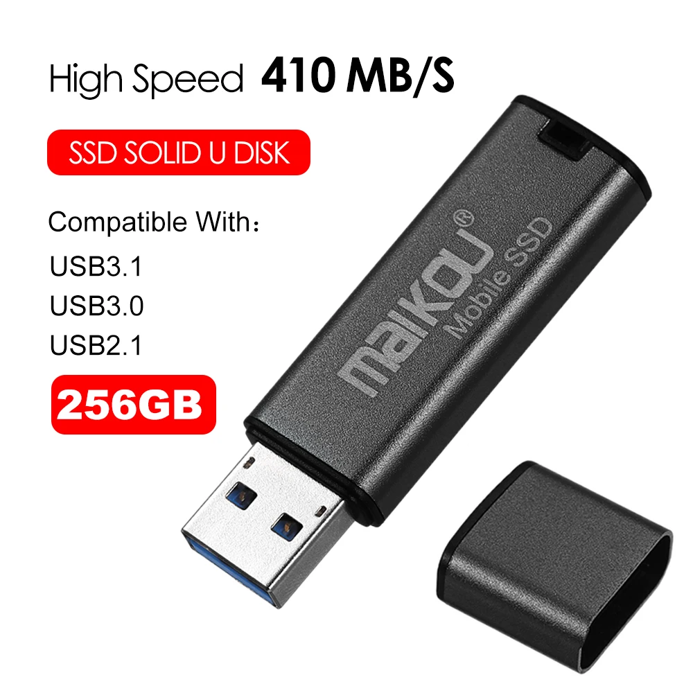 Мобильный Внешний SSD 64G 128G 256G USB жесткий диск вращающийся высокоскоростной USB флэш-диск USB3.0 Внешний SSD для ПК компьютера