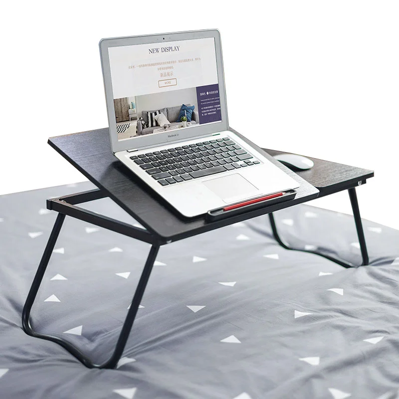 Складной компьютерный стол, Регулируемый наклонный переносной столик для ноутбука, для дома, спальни, ленивая кровать, Настольная полка с