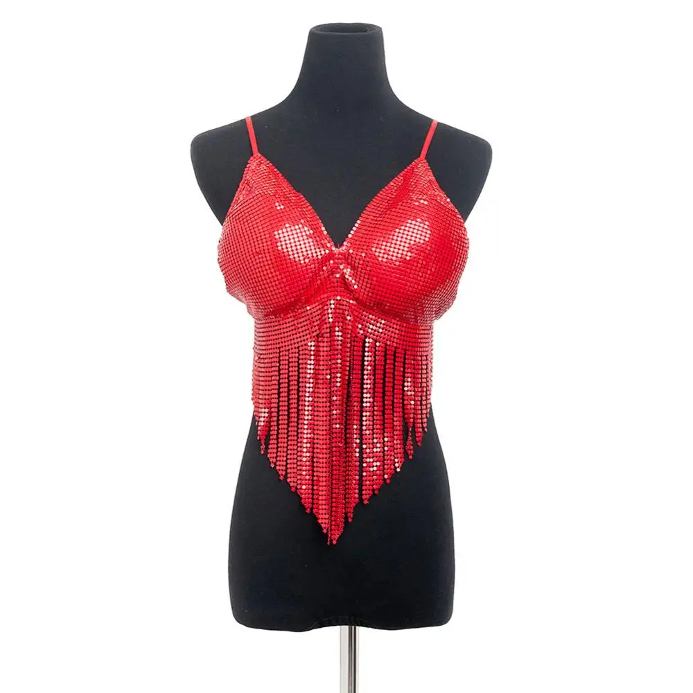 Women Fashion Belly Dance Bra Top with Tassel Latin Bellydance Costume Club Party Festival Rave Dance Sexy Crop Tops 2044