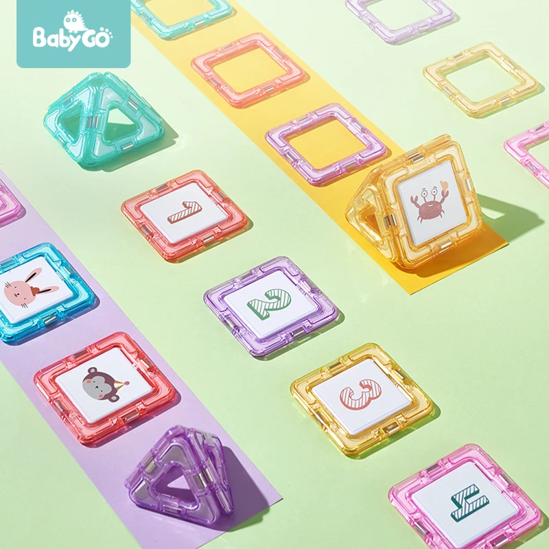 BabyGo 116pcs Magnetic Blocks Educational children's assembled Modeling toys Magnetic Designer Construction Set For Kids Gift