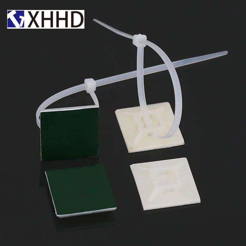 

Stick-on Mounts For Cable Ties Wire Removable Self Adhesive Wall Holder Mount Clip Clamp Routing Looms Wire