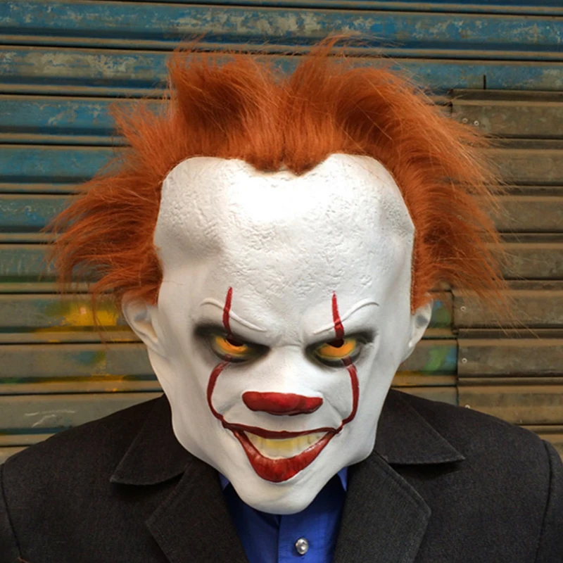 Хэллоуин клоун душа маска головной убор Фильм вокруг pennywise Хэллоуин маска ужасов