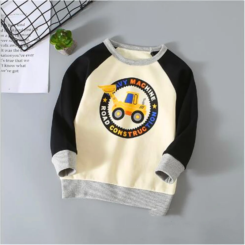 Picture color Children's long sweater coat autumn Korean children's loose sweater two piece baby long sleeve top - Цвет: Picture color