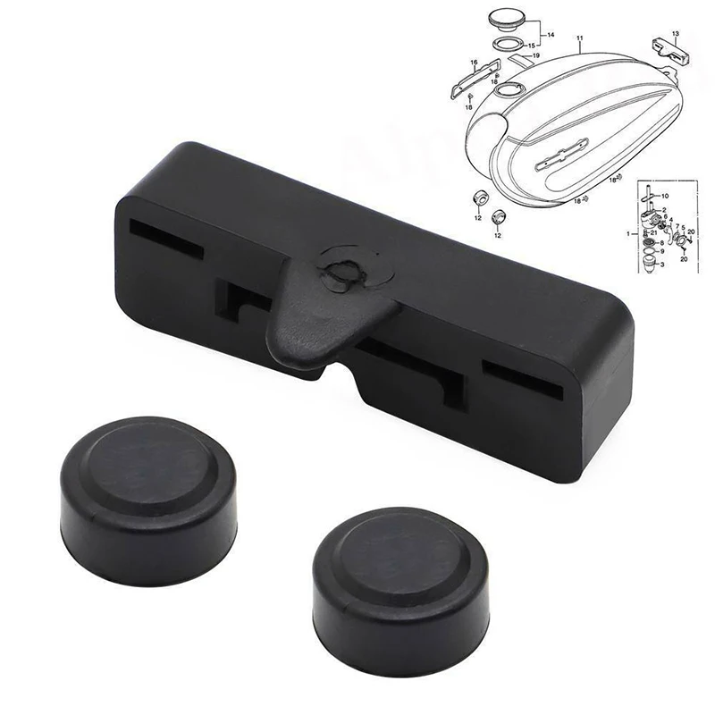 Original Tankgummi Hinten / Rear Fuel Tank Rubber Honda - TS