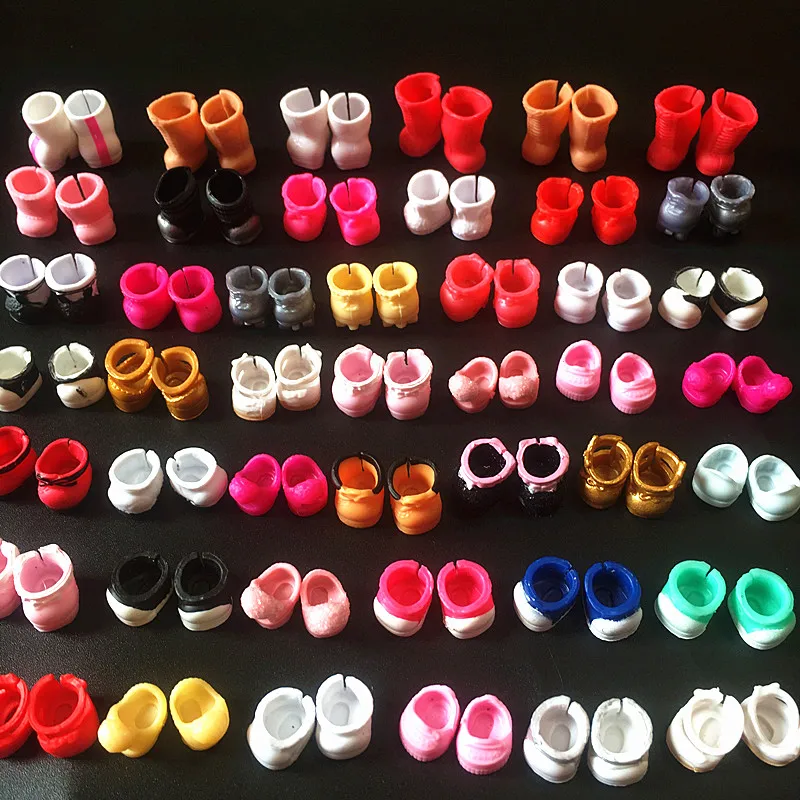 Mini Shoes Boots Sandals For LOLs Big 8cm Sister Dolls DIY Doll Accessory 10 Pairs/lot doll shoes,doll accessories
