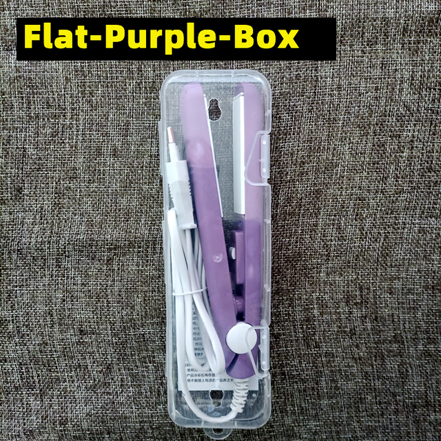 Hair Iron Curling Hair Flat Iron Straightening Brush Hair Comb Mini Hair Straightener and Curling Iron Styling Tools