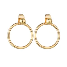 Новинка, трендовые, модные, металлические, элегантные серьги для женщин, Ретро стиль, золотой цвет, дешевые, Круглые, массивные серьги, аксессуары, brincos