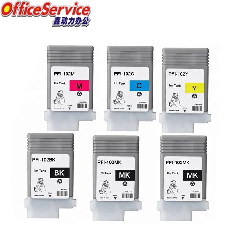 

PFI-102 PFI102 ink Cartridge Compatible For Canon iPF510 iPF610 iPF710 iPF605 iPF720 iPF500 iPF700 iPF600 iPF760 iPF750 printer