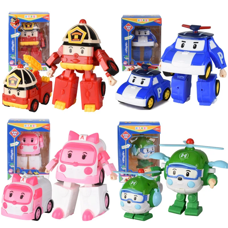 

Children'S Educational Transformation Toy City Rescue Team Deformation Robot Transformation Car Model Set