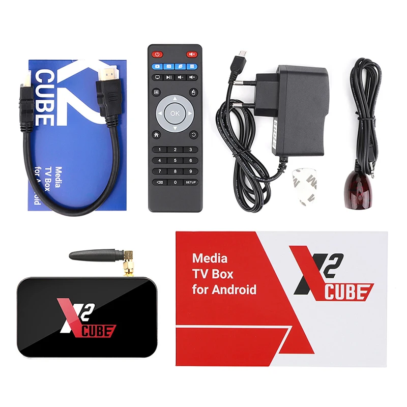 X2 Pro TV Box Android 9.0 4GB RAM DDR4 32GB Smart Amlogic S905X2 X2 cube 2GB 16GB Set Top Box 2.4G/