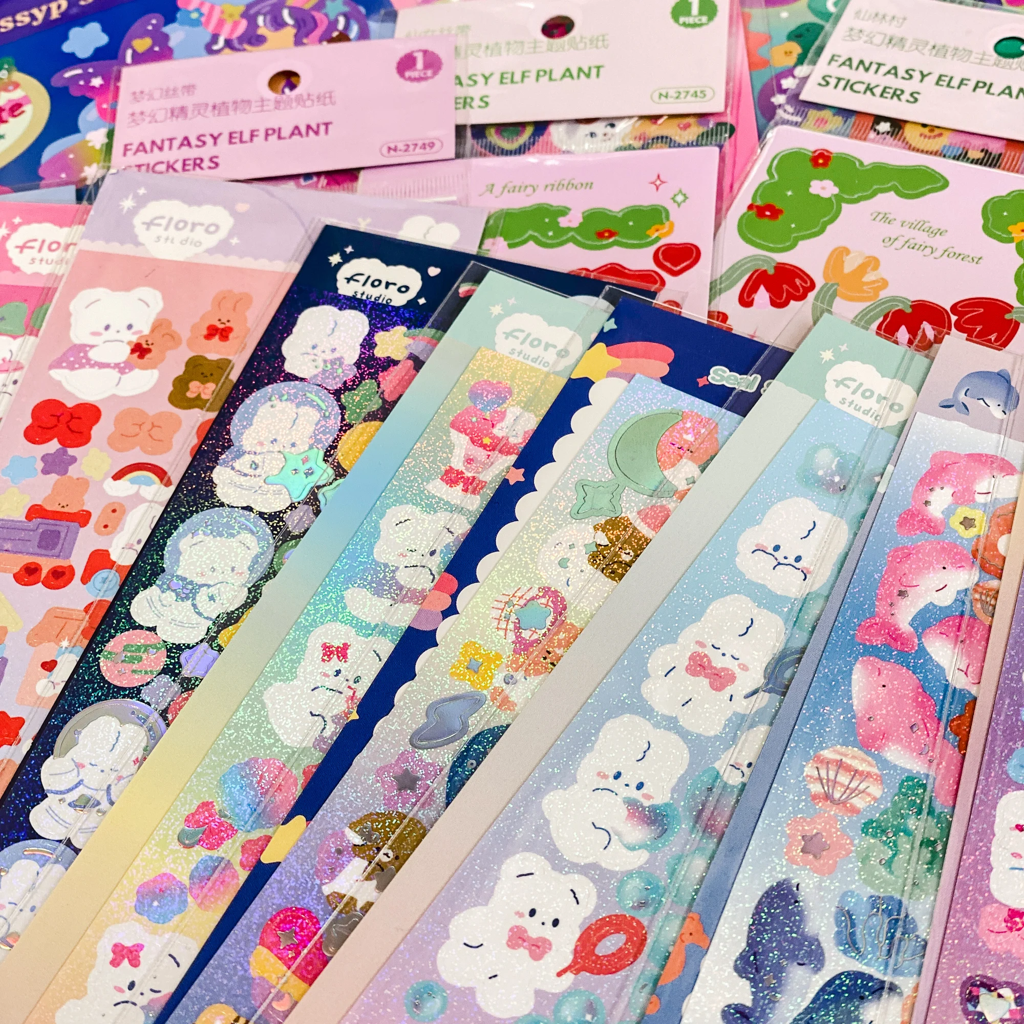 SKYSONIC 2/4/5/6/8pcs/10pcs 전체 세트 장식 스티커 아이돌 카드 앨범 Scrapbooking 스티커 한국어 편지지 공급