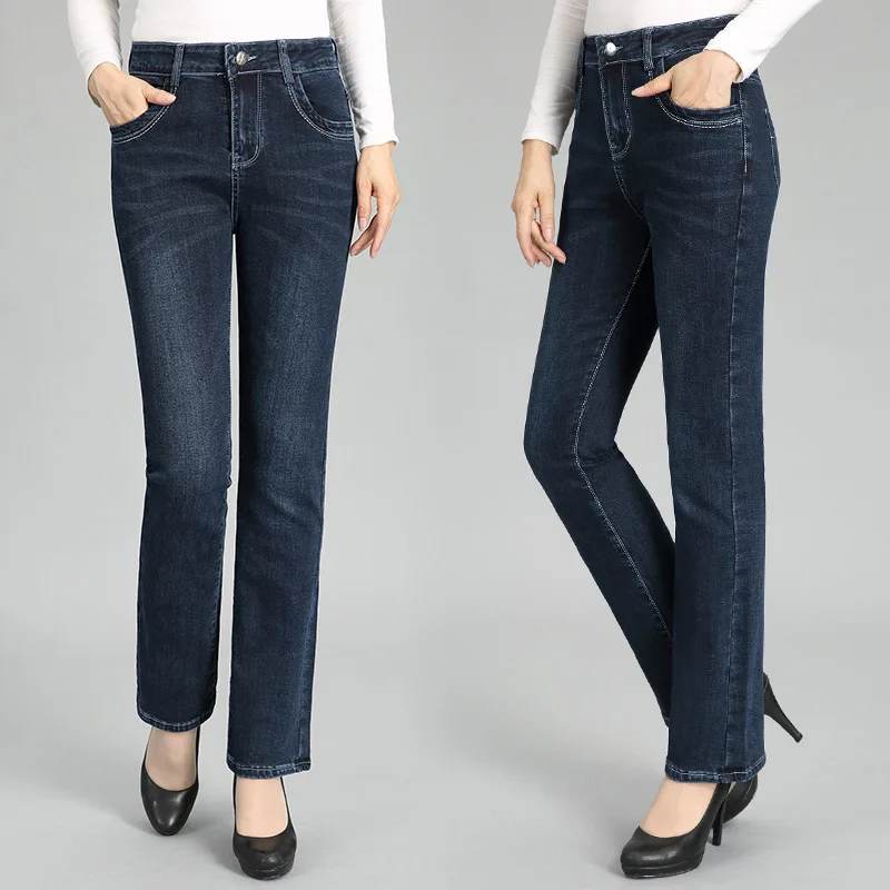 

Shanghai New Europe Sang 2020 Autumn And Winter Mom Jeans Women's Weila Pants