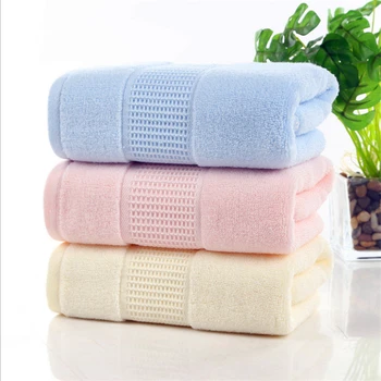 

34 * 74cm100 % Cotton Towel Stripe Face Hand Bath Cloth Bathroom Absorbent Towels 100% Cotton Combed Cotton Square 5s-10s